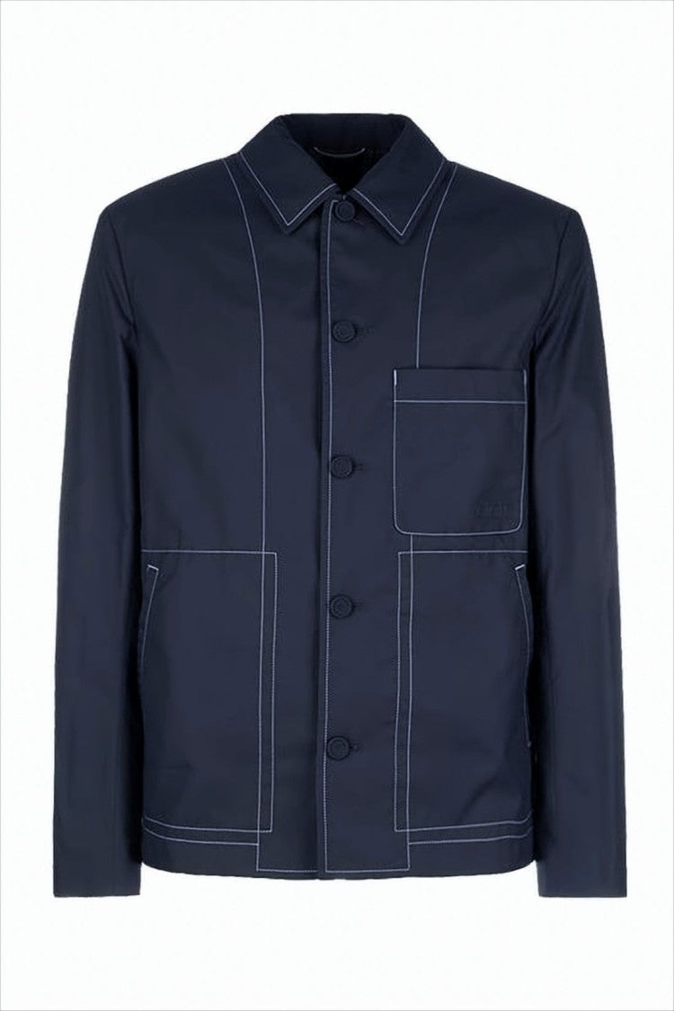 Christian Dior Structured Black Jacket With Contrasting Stitching