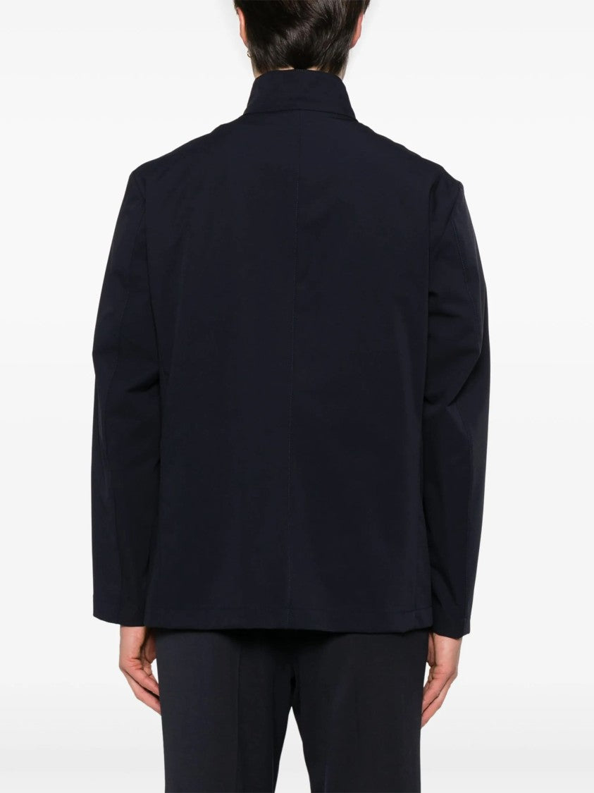 Fay Duty Jacket High Stand Collar Clasp