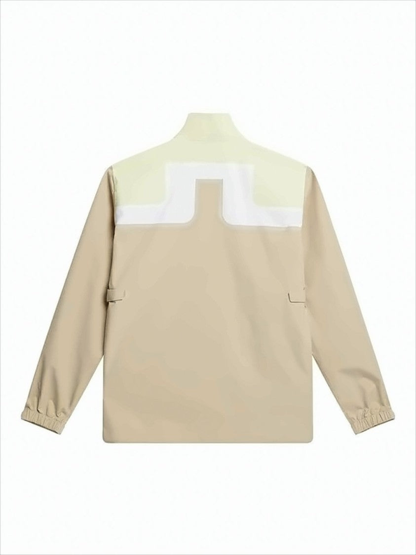 J Lindeberg Two-Tone Casual Jacket With Geometric Panel