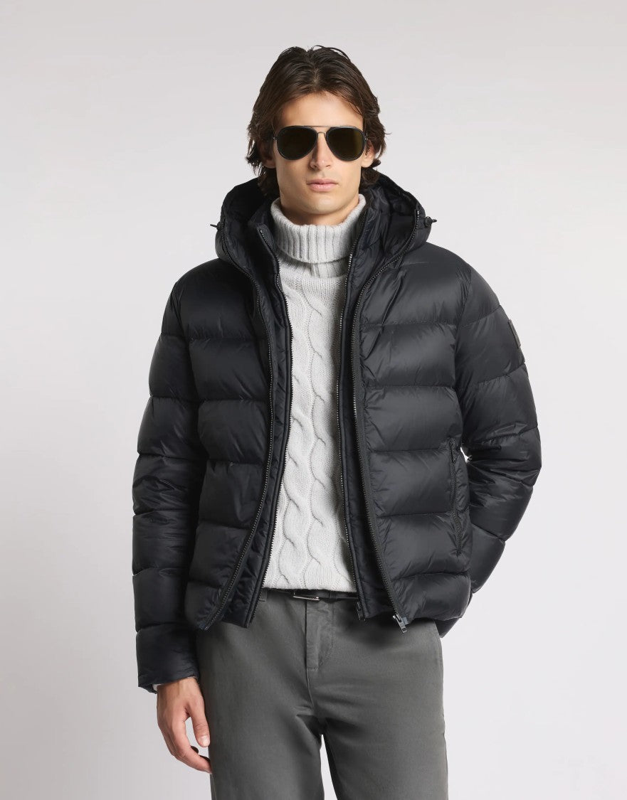 Fay Lightweight Puffer Jacket With Adjustable Hood