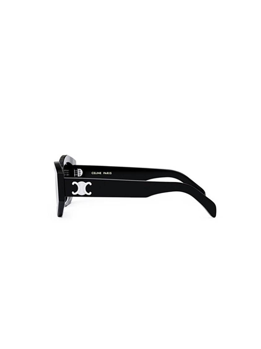 Celine Hexagonal Black Sunglasses With Angular Design