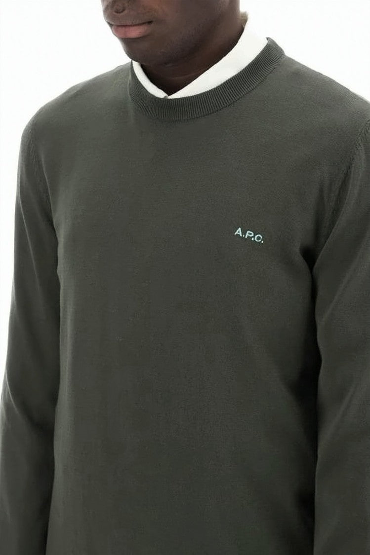 A.P.C. Classic Crew Neck Sweater With Ribbed Details