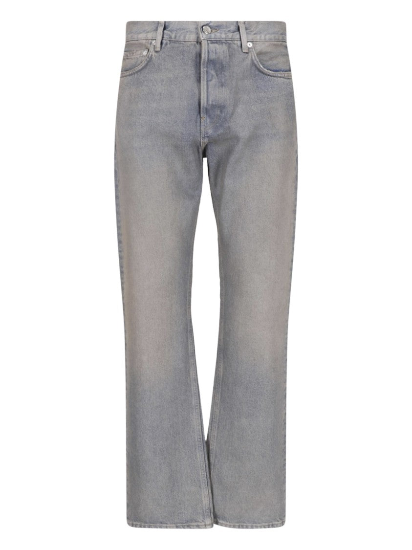 Haikure Vintage Faded Wash Straight-Leg Jeans