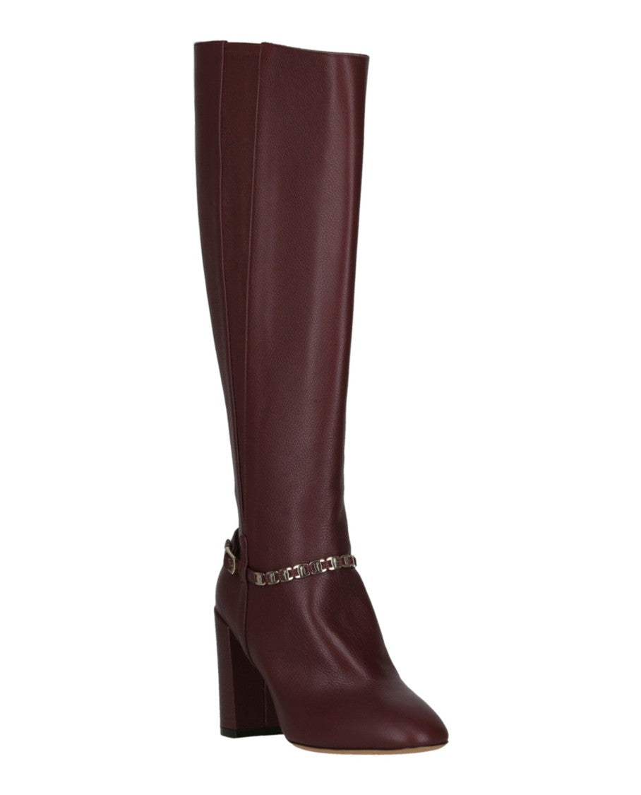 Ferragamo Triba Leather Knee-High Boots