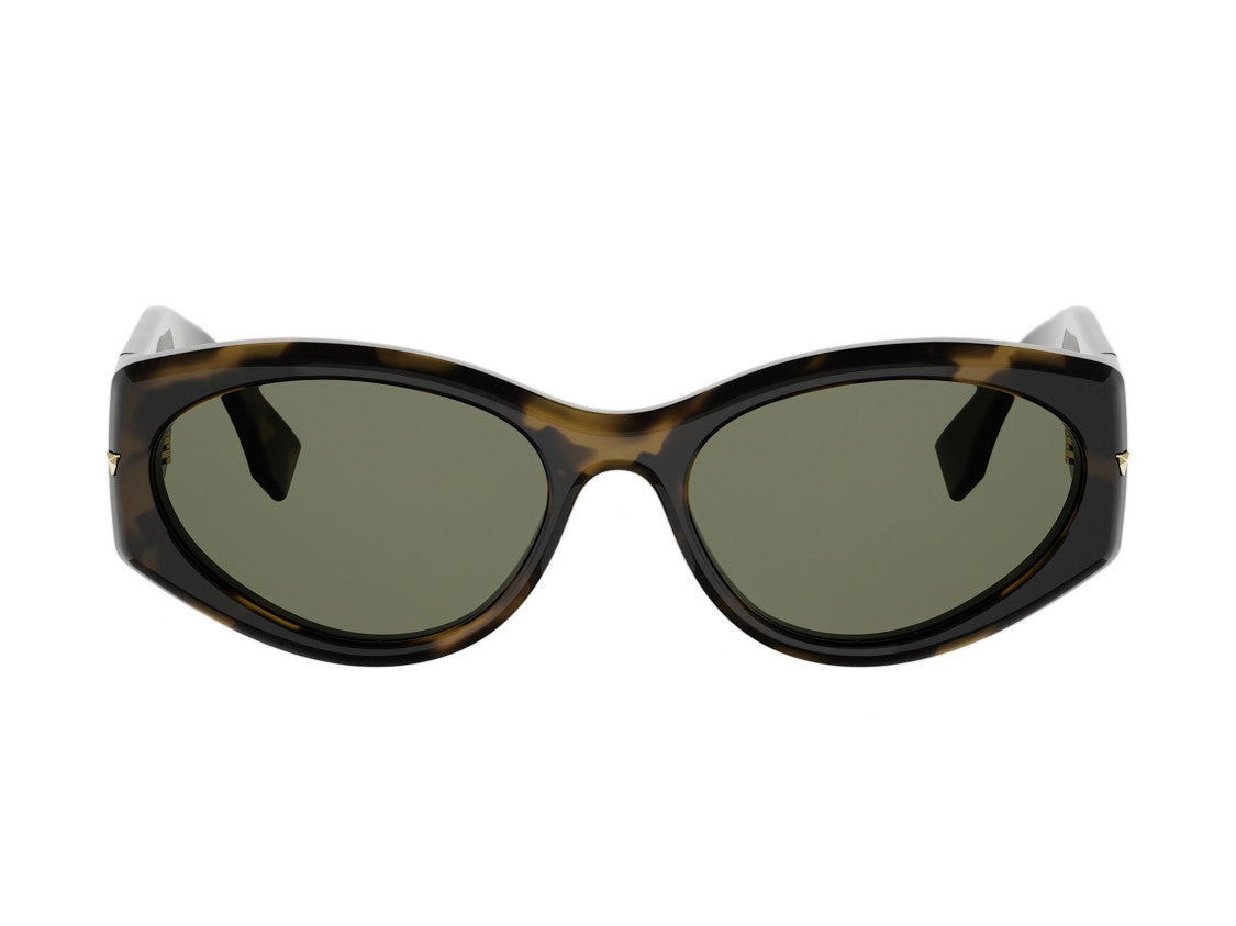 Fendi Fe40239i Tortoiseshell Oversized Cat-Eye Sunglasses
