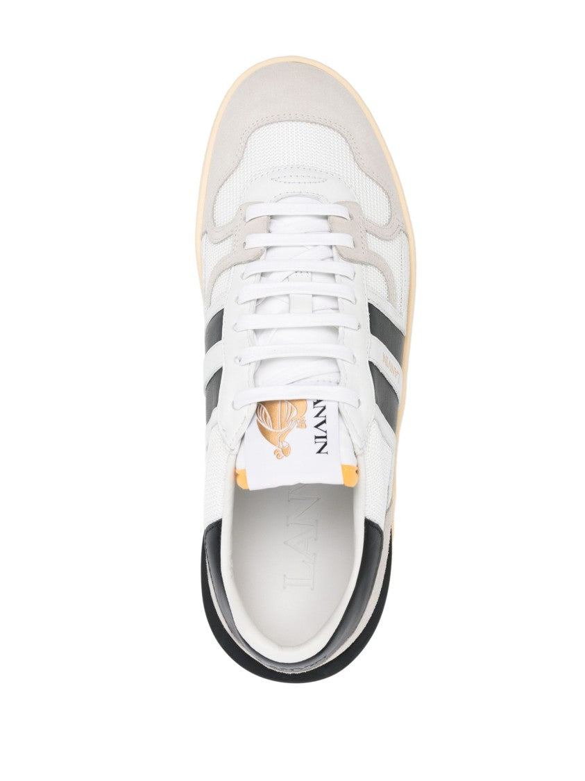 Lanvin White Clay Sneakers White Black Panels