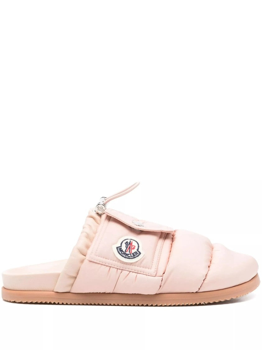 Moncler Mon Pocket Slippers With Soft Padded Design And Logo Patch