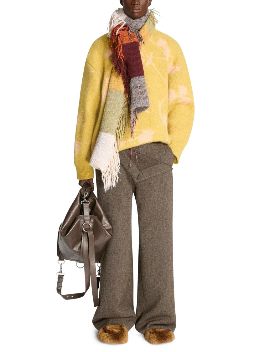 Dries Van Noten Textured Scarves With Intricate Weaving