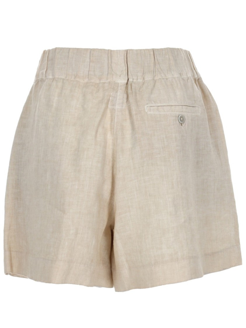 120% Lino Linen Relaxed Fit Summer Shorts