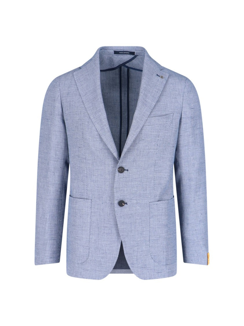 Tagliatore "Sugar" Linen Blazer – Blue