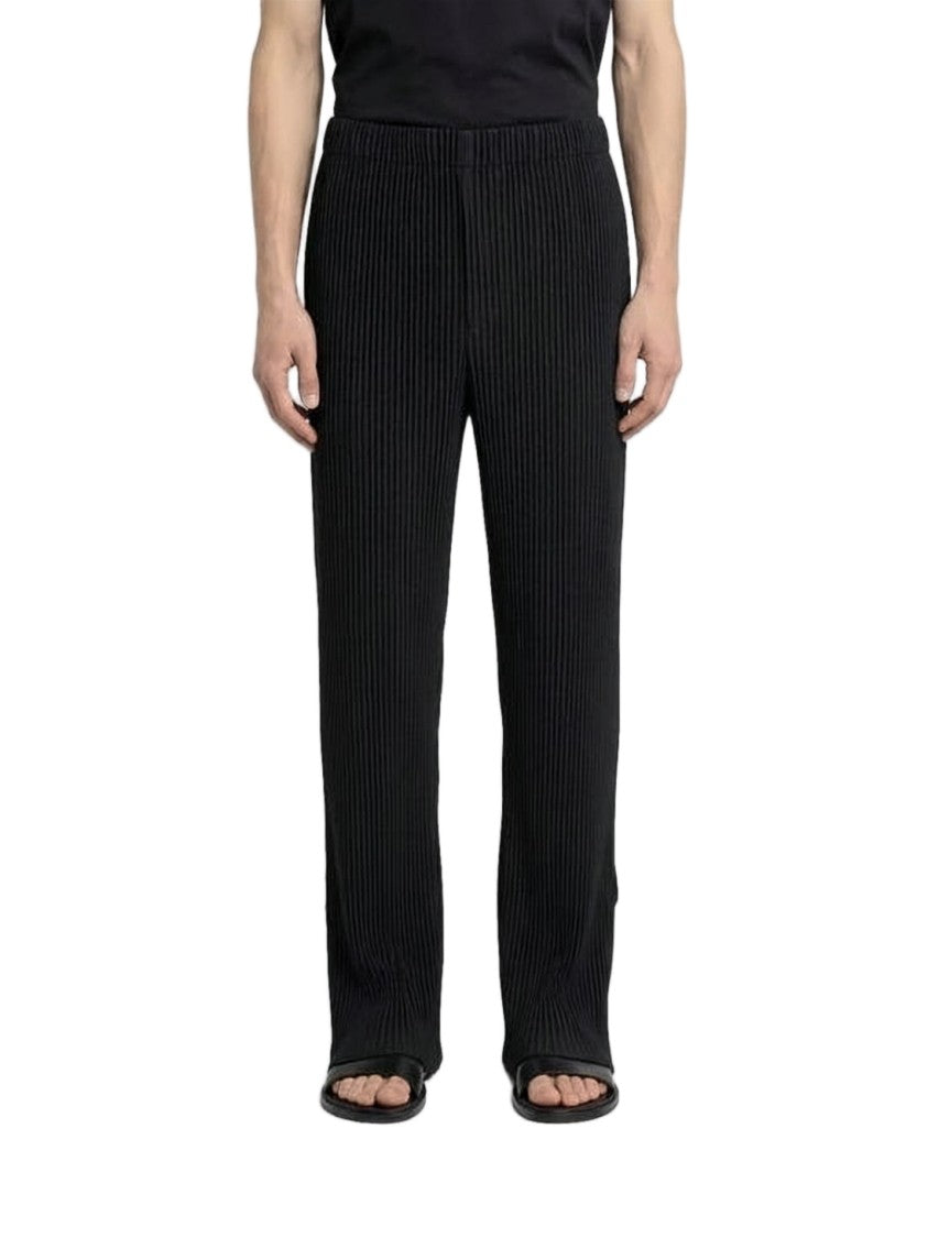 Homme Plissé Issey Miyake Pleated Texture Suit Pants With Minimalist Design