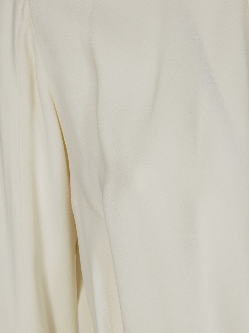 Elisabetta Franchi Fitted Bodysuit Shirt With Classic Collar