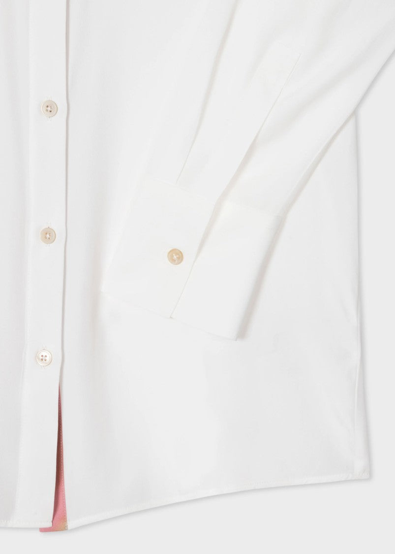 Paul Smith Cream Silk-Blend Shirt