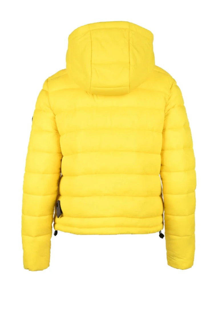 Kejo Yellow Quilted Polyamide Down Jacket