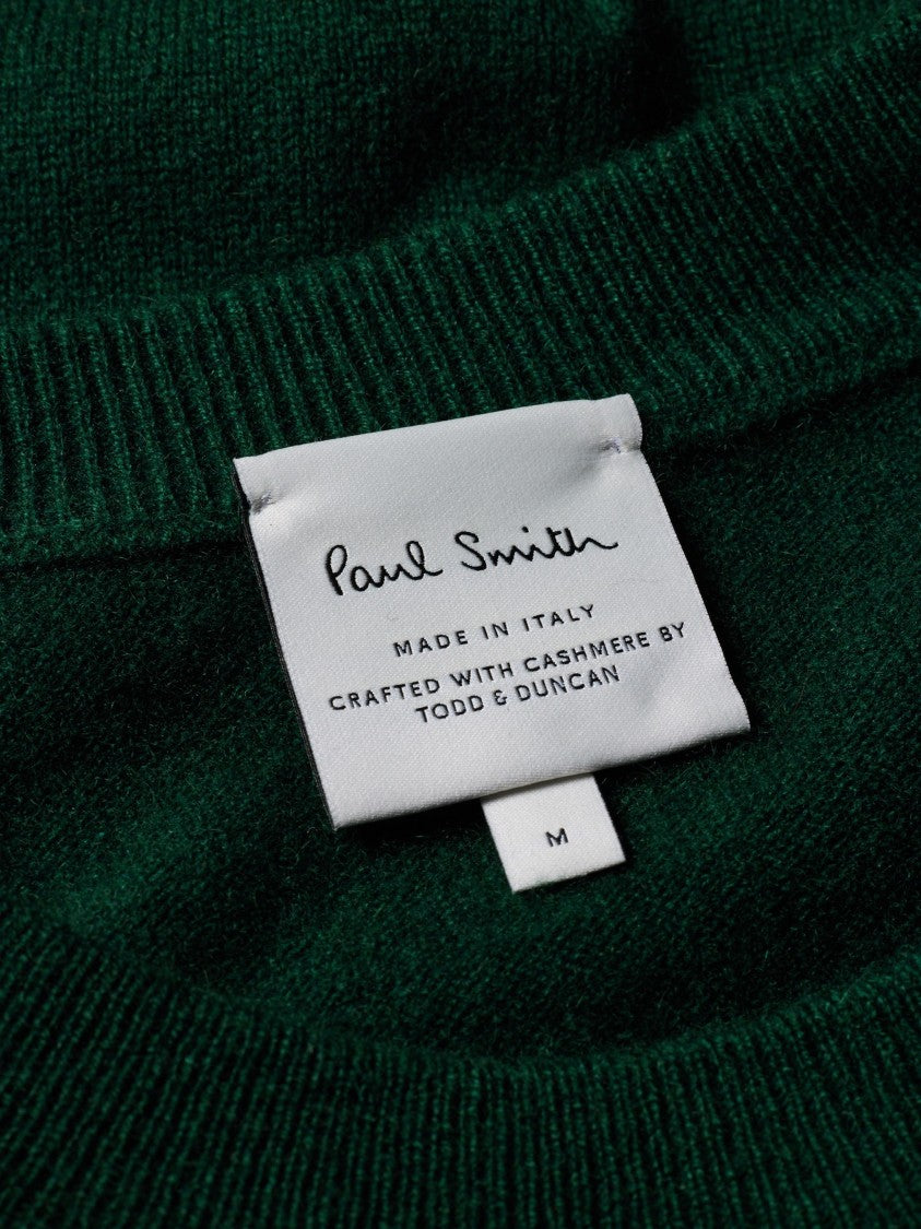 Paul Smith Subtle Stripe Detail Crewneck Cashmere Sweater