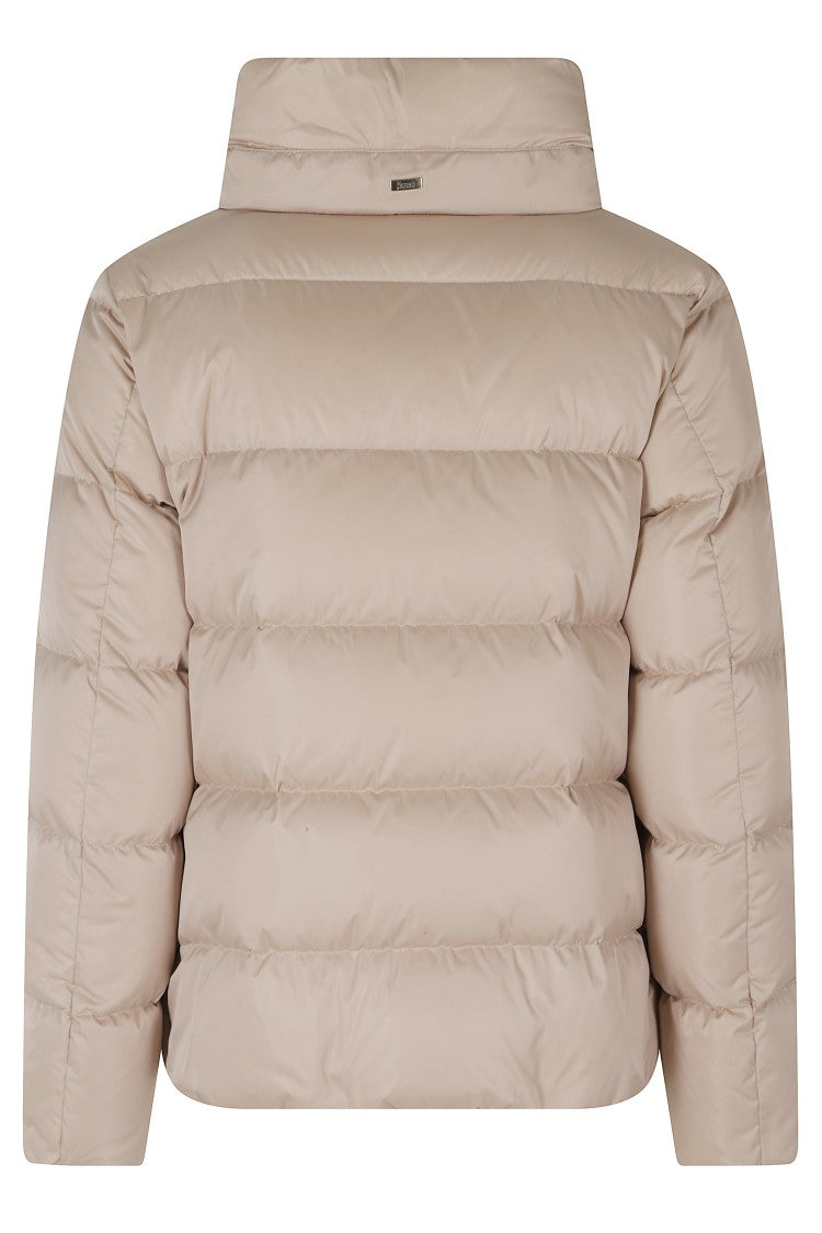 Herno Chantilly Hooded Grosgrain Ribbon Polyester Down Jacket