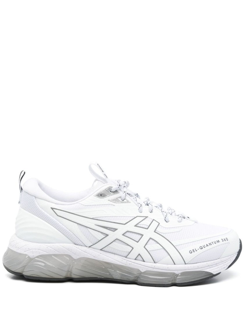 Asics White Sneakers With Breathable Mesh