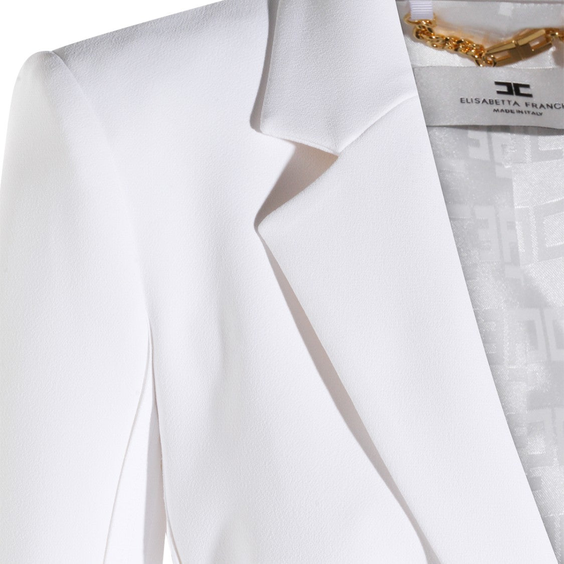 Elisabetta Franchi Tailored Ivory Blazer