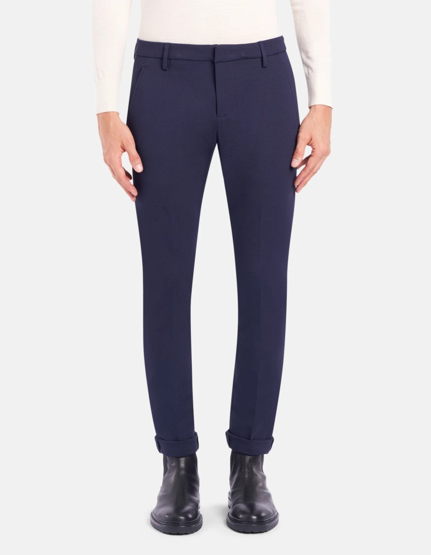 Dondup Blue Straight-Leg Five-Pocket Jeans