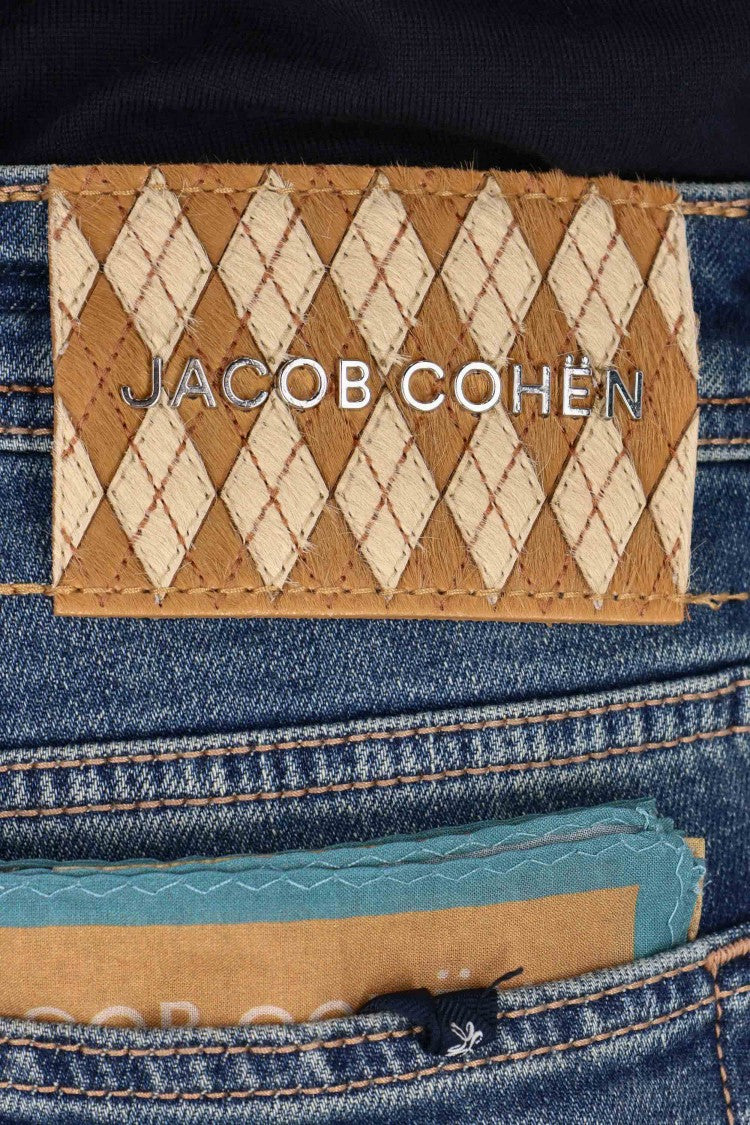 Jacob Cohen Geometric Horsehair Label Comfort Jeans