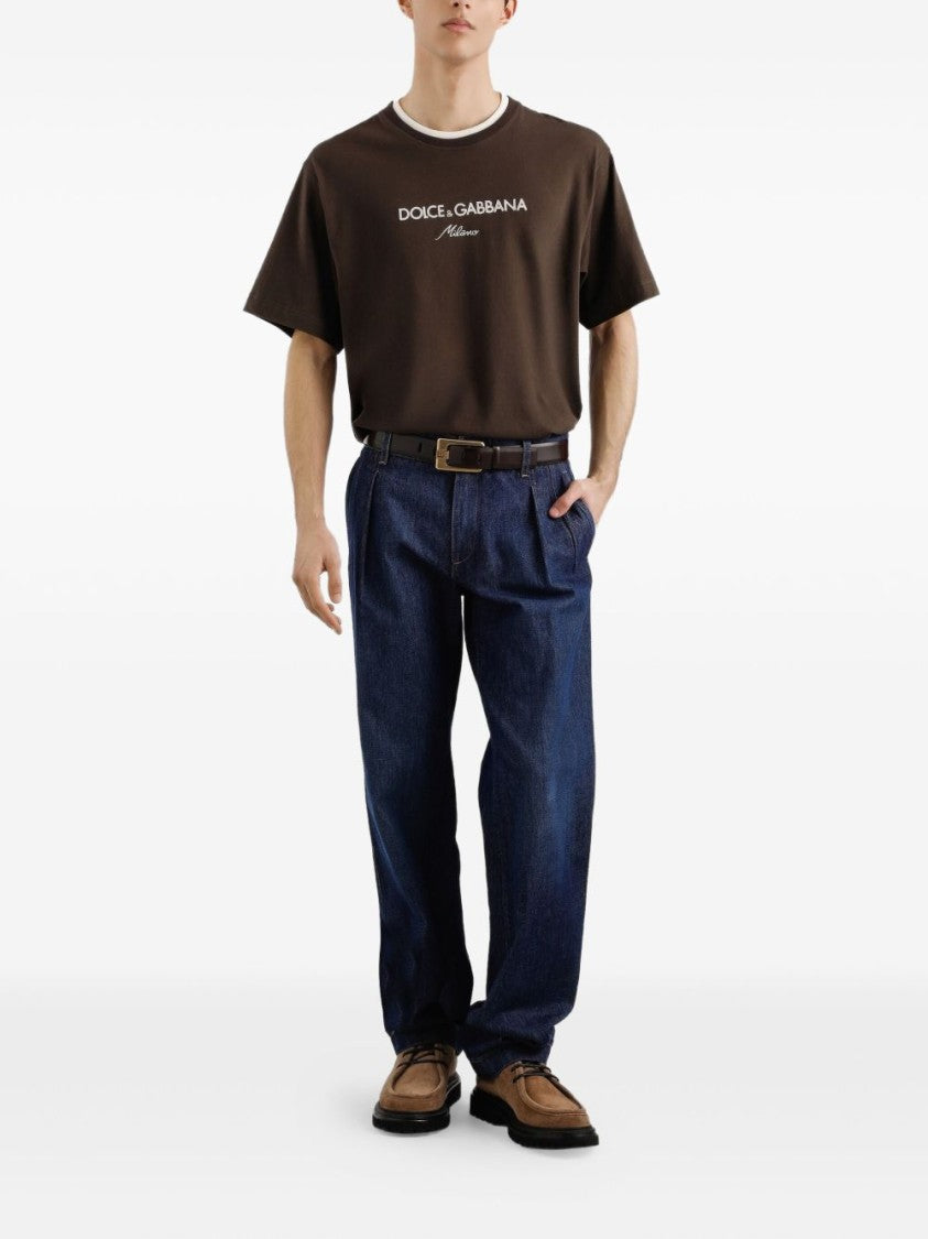 Dolce & Gabbana Relaxed Fit Cotton Denim Jeans