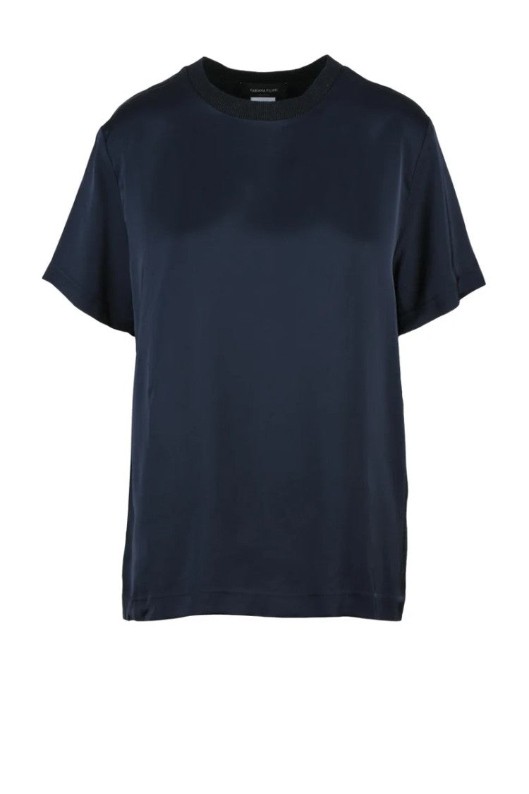 Fabiana Filippi Satin Blouse - Blue