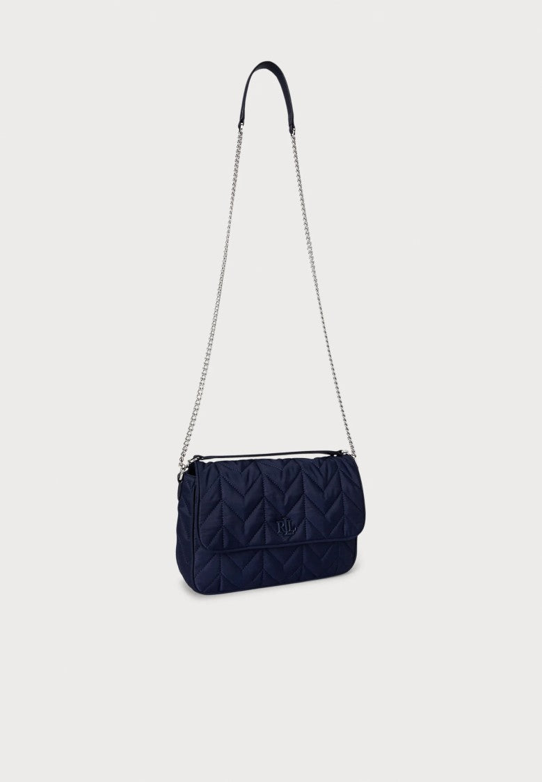 Lauren Ralph Lauren Navy Blue Stevie Recycled Shoulder Bag