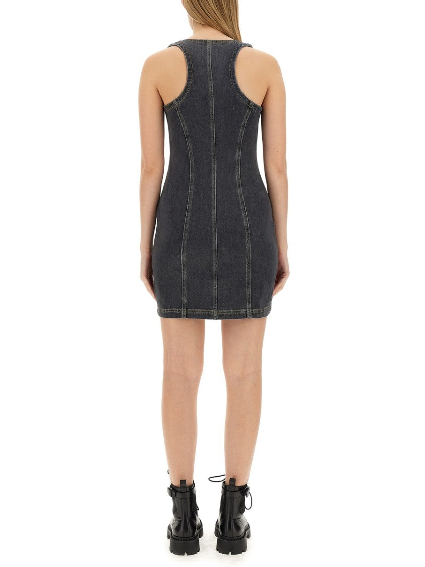 Moschino Slim Fit Denim Mini Dress