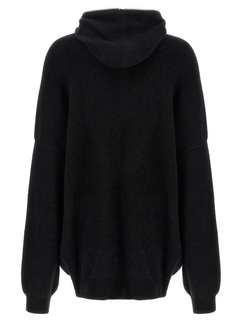 Rick Owens Hooded Wool Cardigan