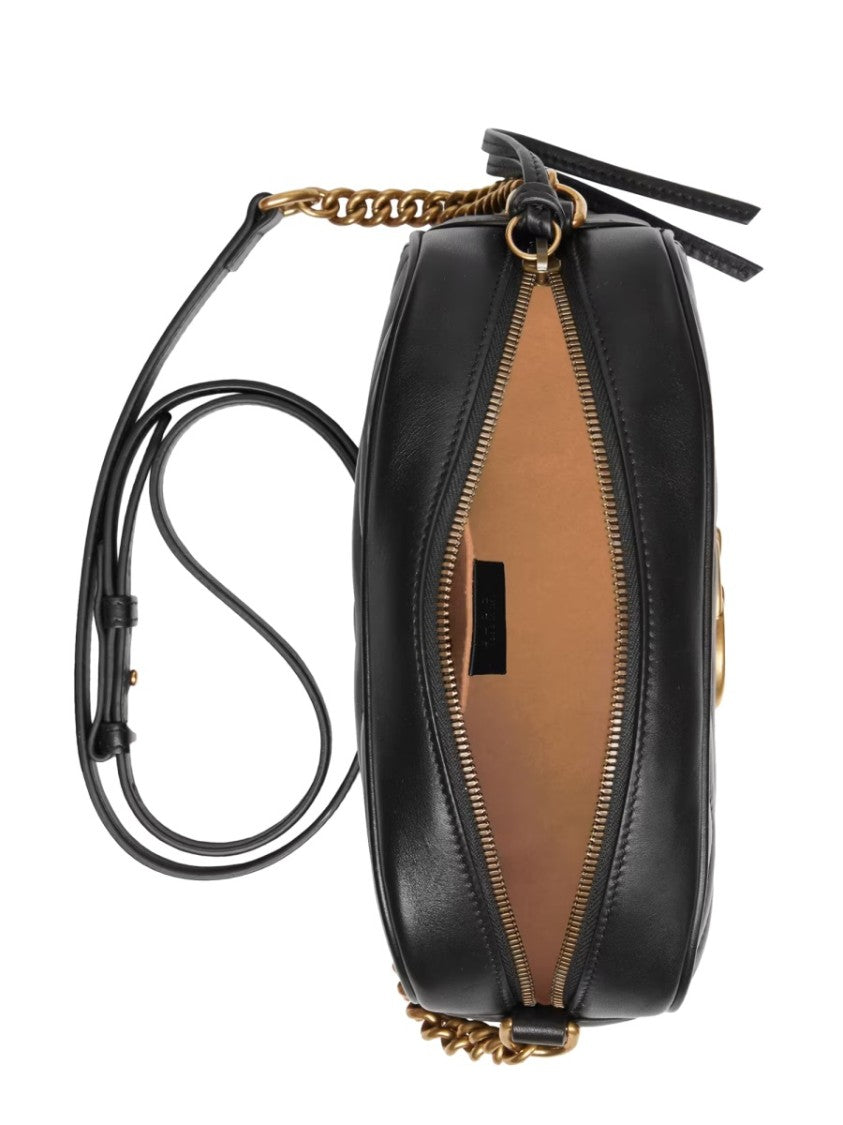 Gucci Small Quilted Calfskin Shoulder Bag With Gold-Tone Accents