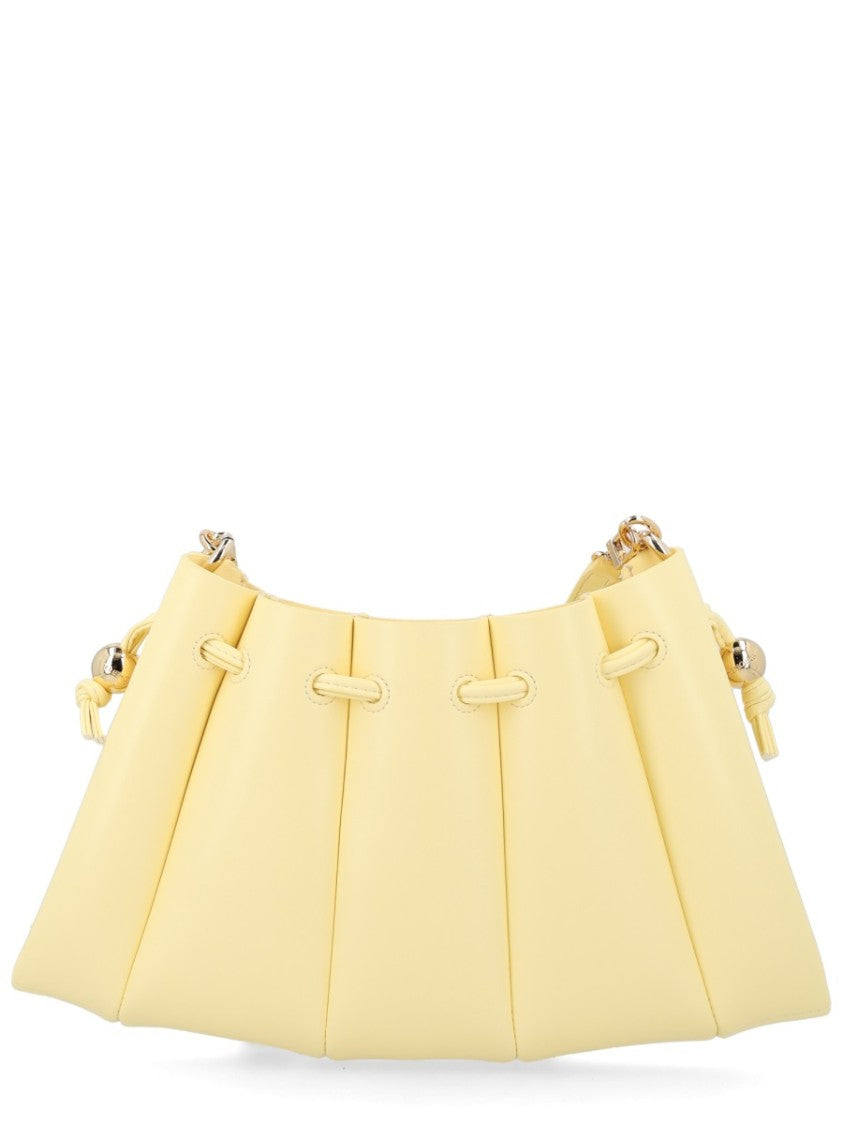 Themoirè Neutrals Calipso Pleated Spherical Accents Bag