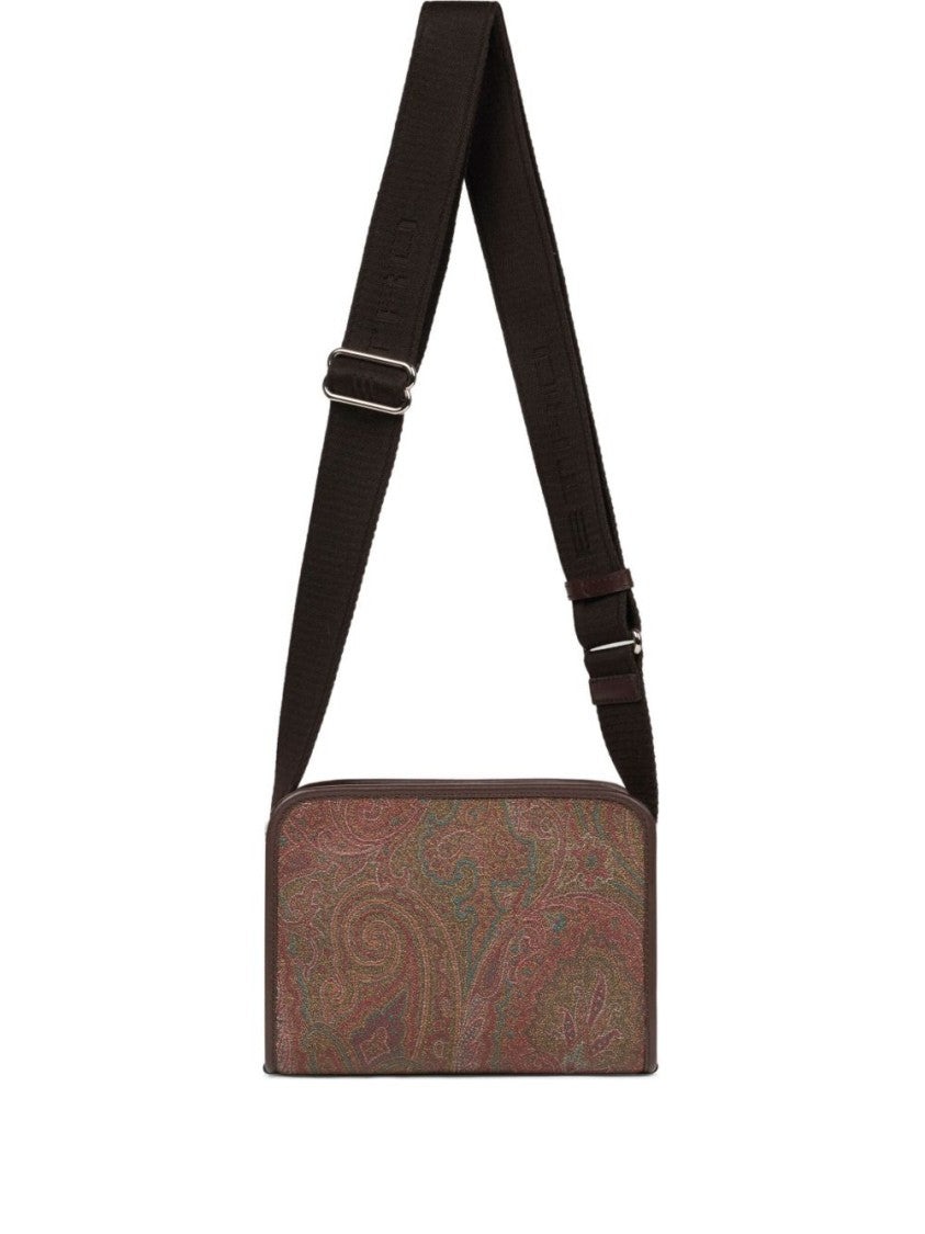 Etro Rectangular Shoulder Bag With Paisley Jacquard Cotton