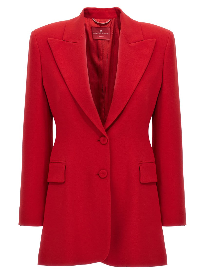 Ermanno Scervino Single-Breasted Blazer With Tailored Design And Practical Pockets