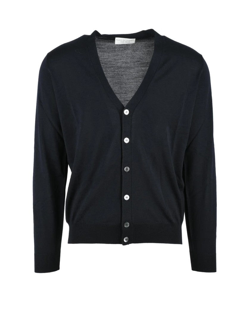 Filippo De Laurentiis Multicolor Merino Wool Cardigan