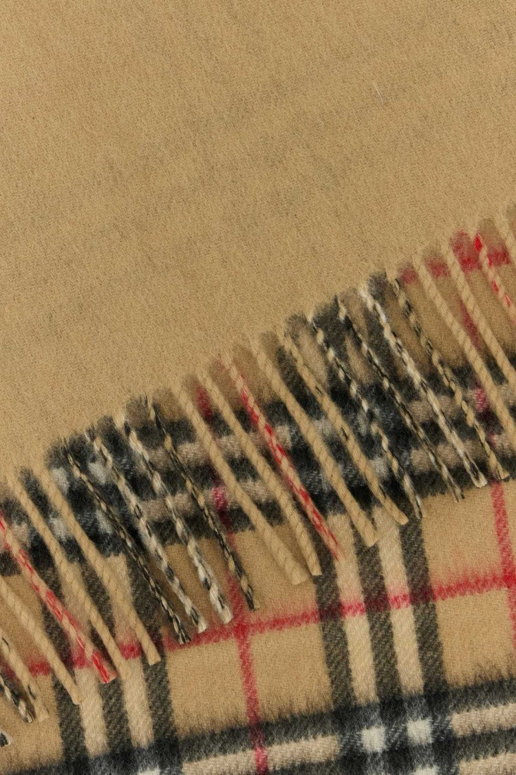 Burberry Beige Cashmere Reversible Scarf