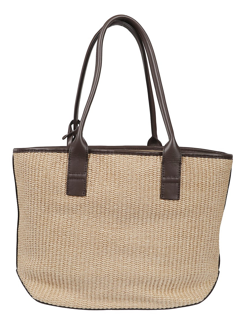 Hogan Small Address Rectangular Cotton Tote Bag