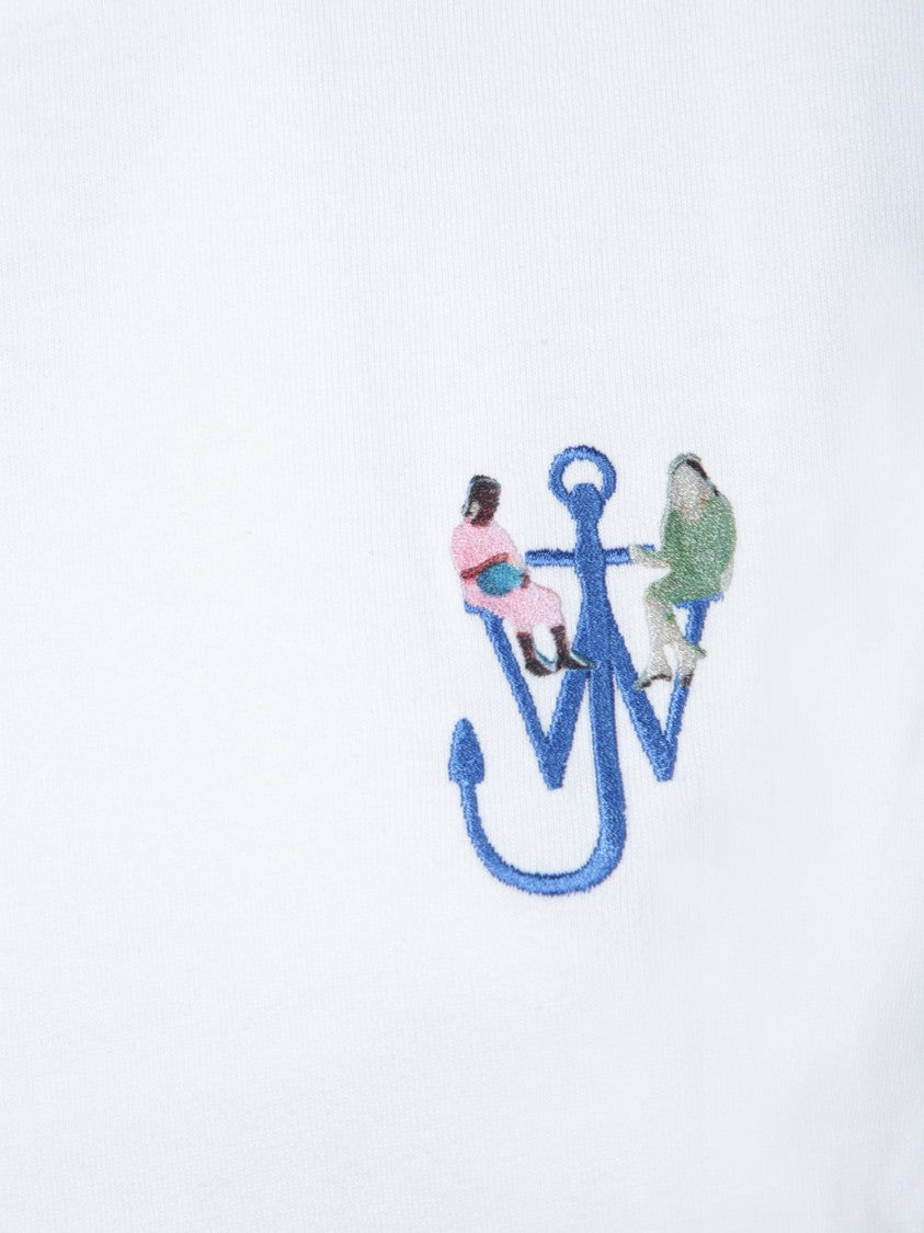 J. W. Anderson Graphic Print Cotton T-Shirt With Embroidered Detail