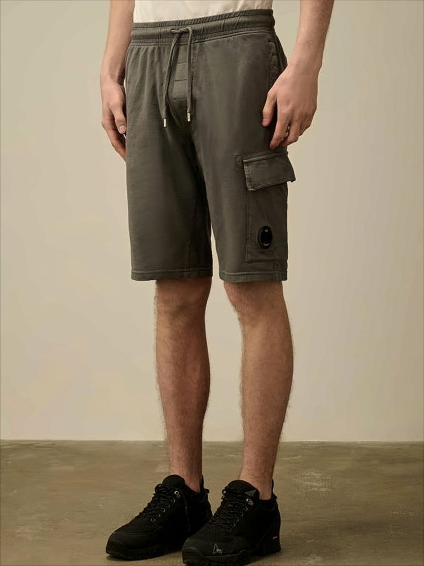 C.P. Company Relaxed Fit Cargo Shorts With Elastic Waistband