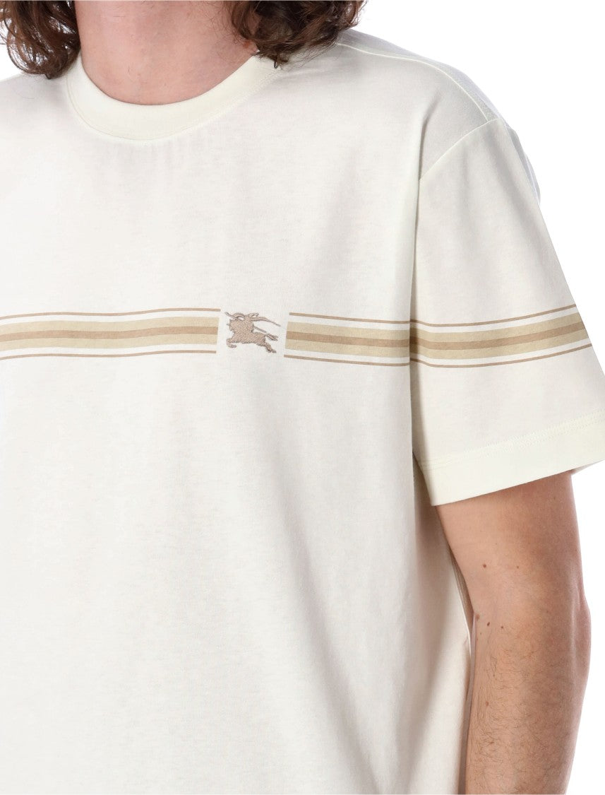 Burberry Off-White Crew Neck T-Shirt