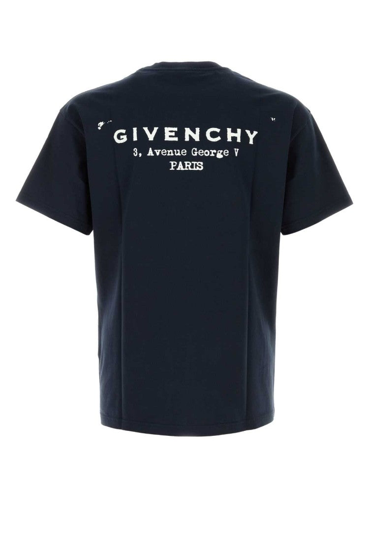 Givenchy Dark Blue Cotton T-Shirt