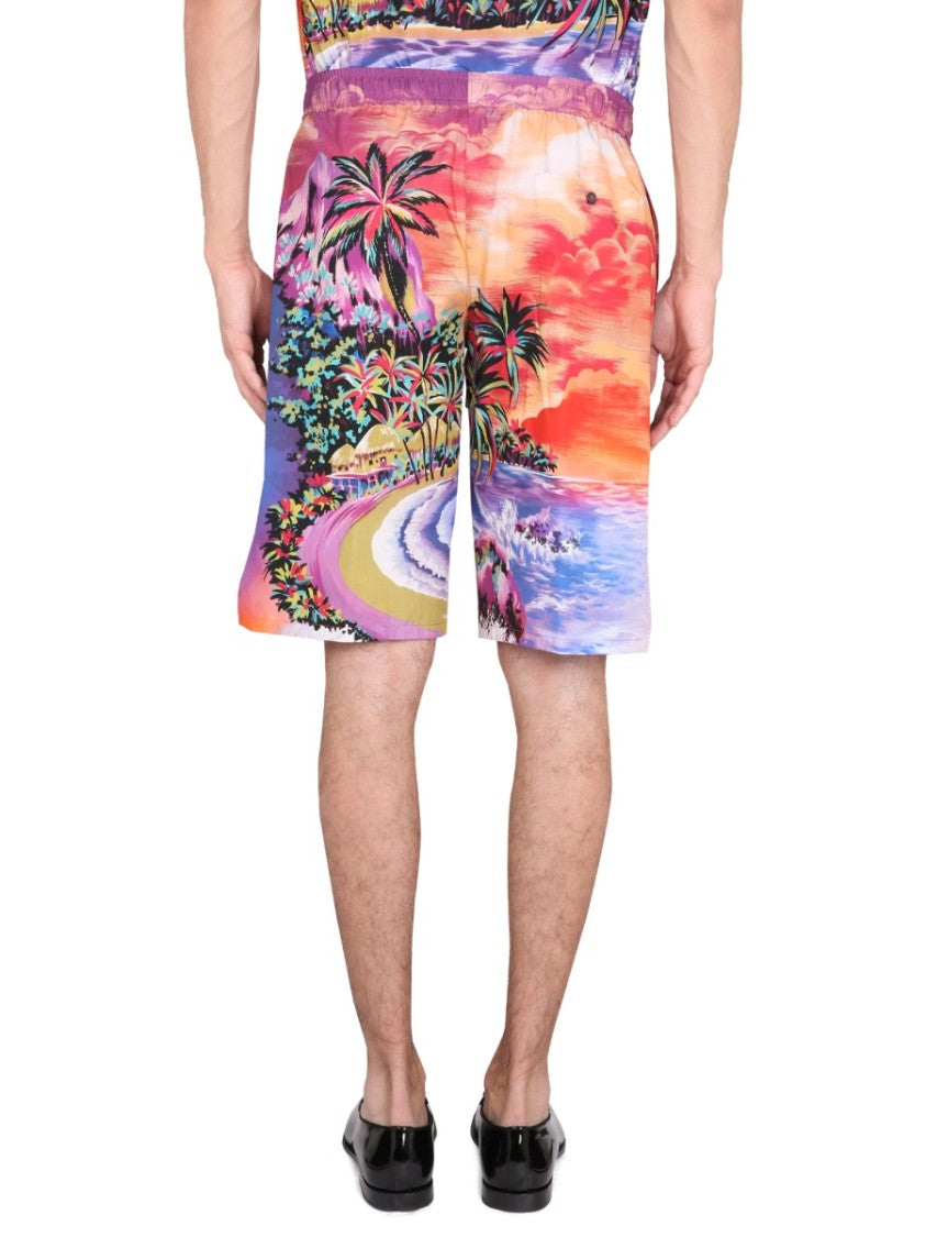 Dolce & Gabbana Bermuda Shorts With Hawaii Print