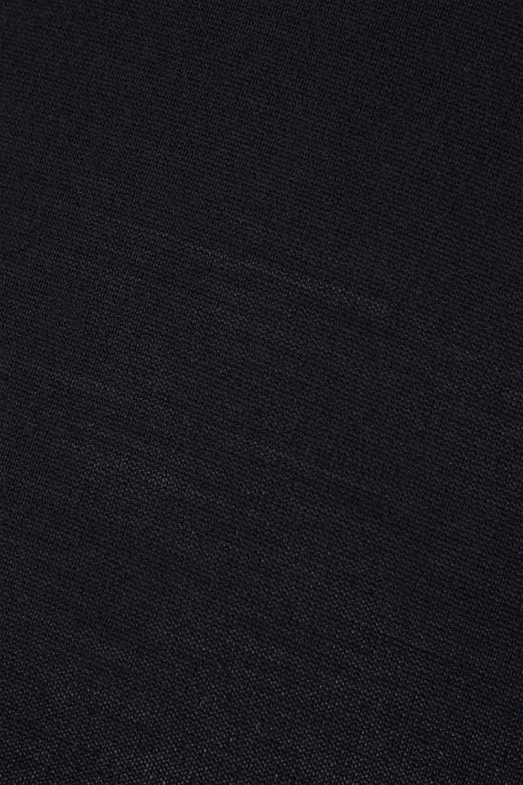 Thom Browne Classic Crew Neck Black Merino Wool Sweater With Ribbed Texture