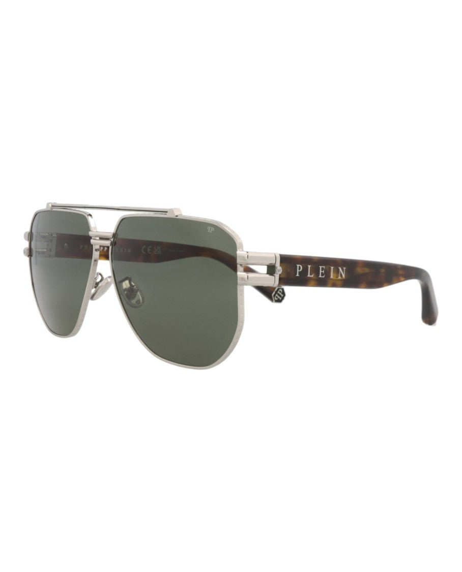 Philipp Plein Aviator-Frame Nylon Sunglasses With Tortoiseshell Acetate Temples