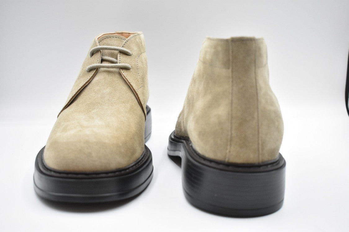 Tod's Laced Suede Boots With Refined Detailing