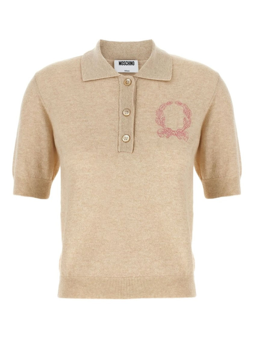 Moschino Short-Sleeved Polo Sweater
