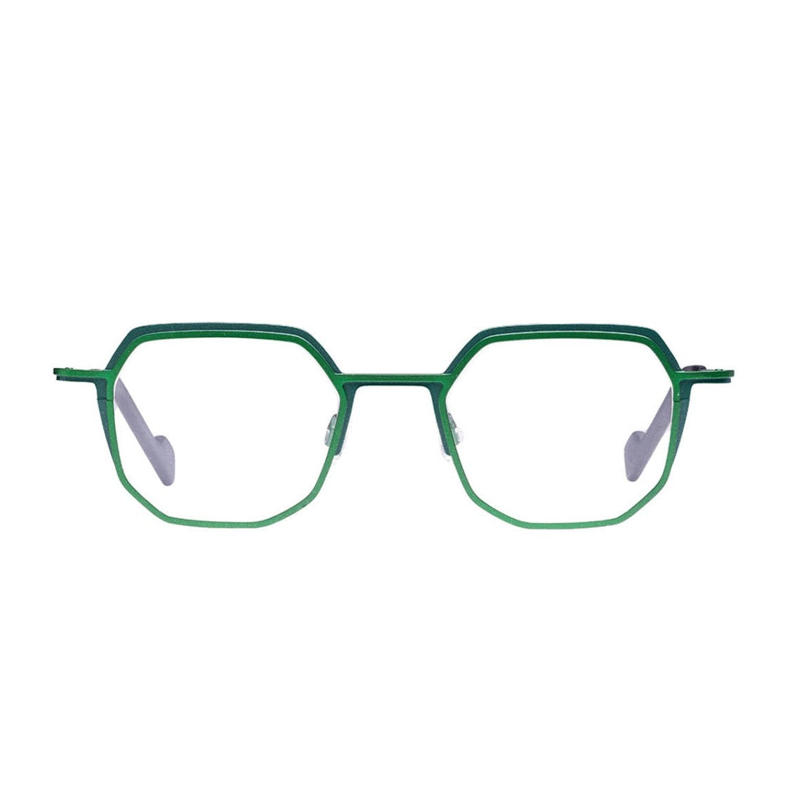 Matttew Emerald Green Border Titanium Minimalist Sunglasses