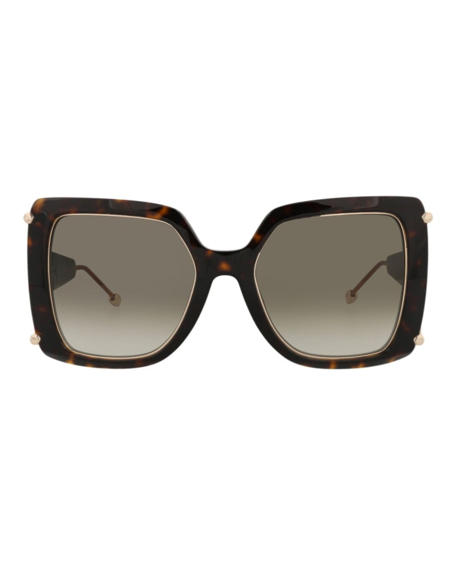Philipp Plein Square-Frame Acetate Sunglasses With Saddle Nose Bridge