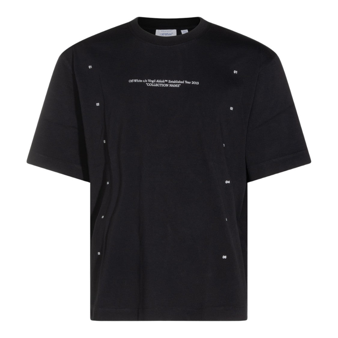 Off-White Relaxed-Fit Black Graphic T-Shirt With Intricate Back Design