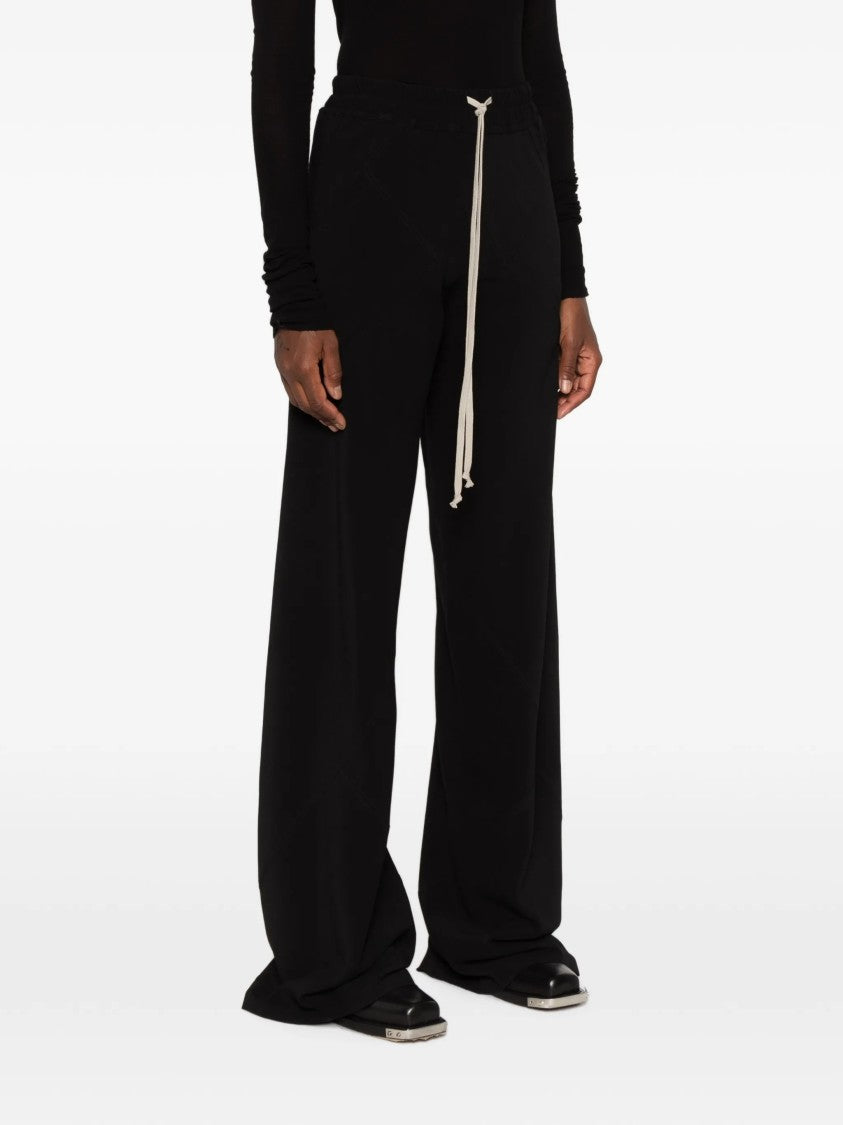 Rick Owens Wide-Leg Pants With Adjustable Drawstring And Flared Silhouette