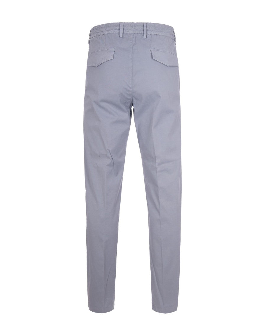 Eleventy Cotton Elasticized Front-Pleated Drawstring Casual Pants